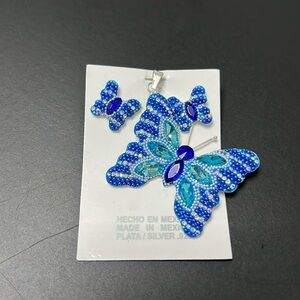 Crystal butterfly set